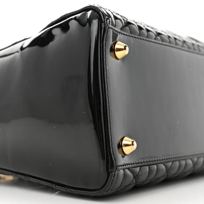 Christian Dior Patent Cannage Large Lady Dior Black 9 of 15