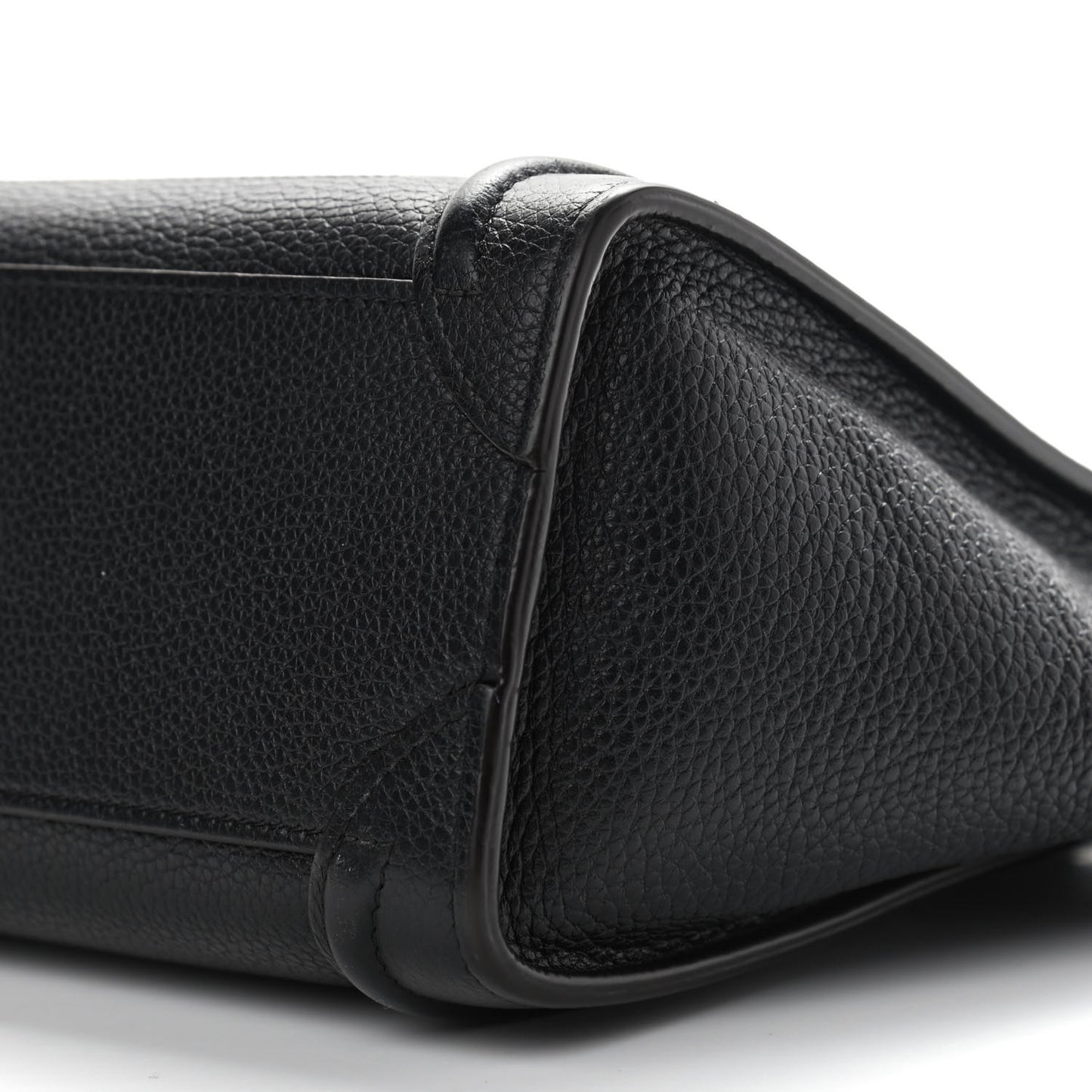 Drummed Calfskin Nano Luggage Black