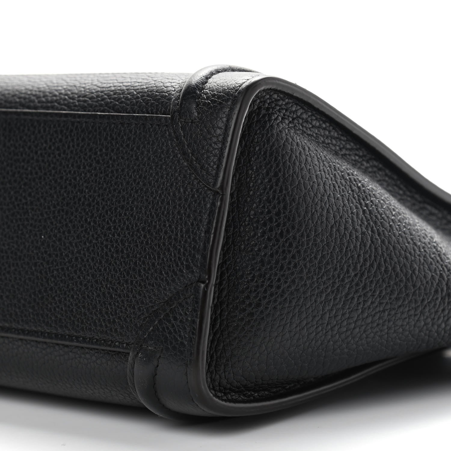 Celine Drummed Calfskin Nano Luggage Black 9 of 11