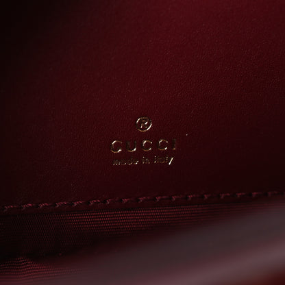 Gucci Shiny Calfskin Small Bamboo Night Bag Rosso Ancora 6 of 11