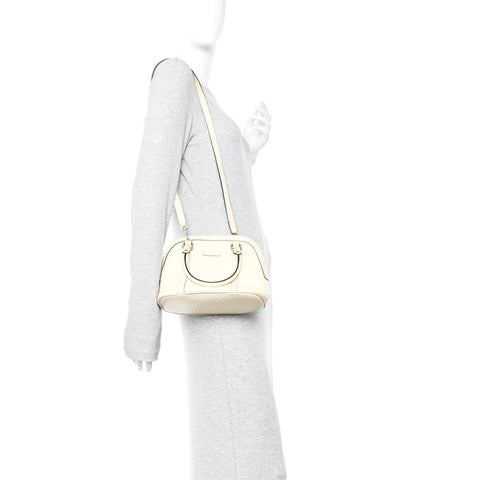 Soft Microguccissima Mini Dome Bag Ivoire