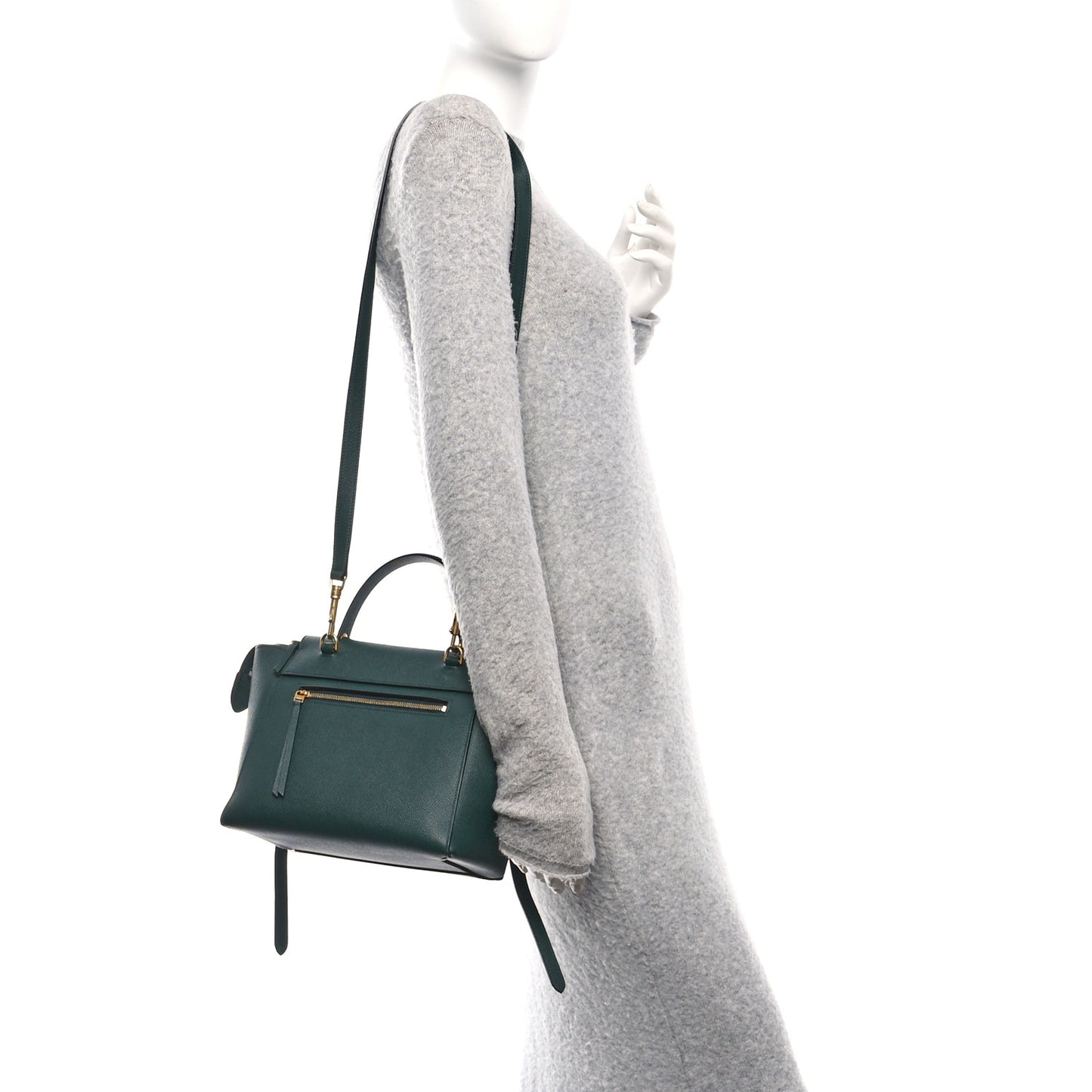 Grained Calfskin Micro Belt Bag Amazone