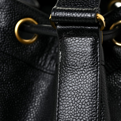 Chanel Caviar CC Drawstring Shoulder Bag Black 12 of 12