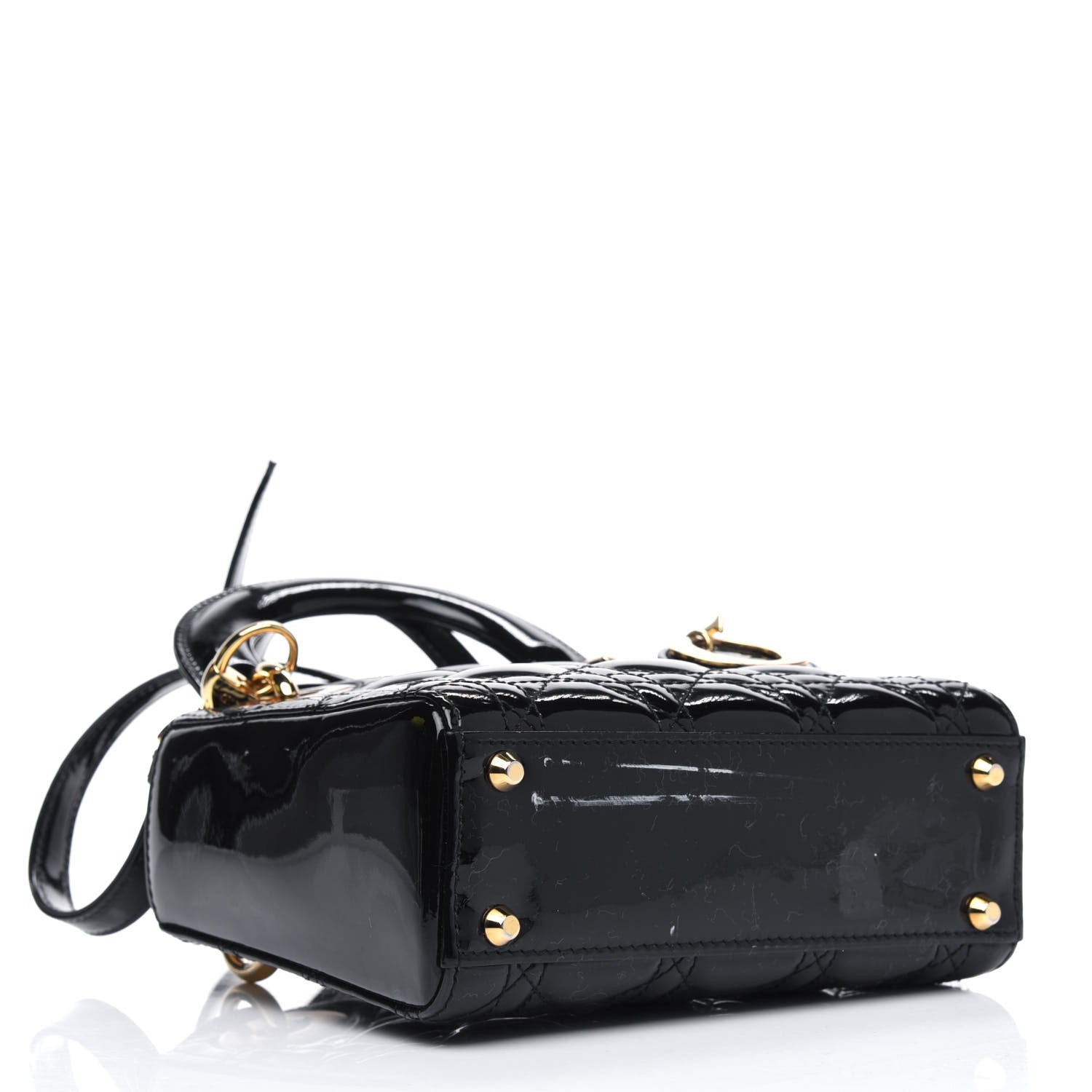 Christian Dior Patent Cannage Mini Lady Dior Black 4 of 4