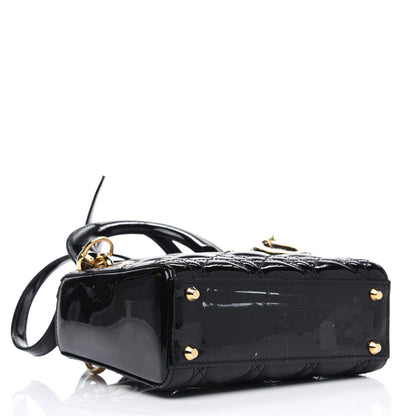 Christian Dior Patent Cannage Mini Lady Dior Black 4 of 4