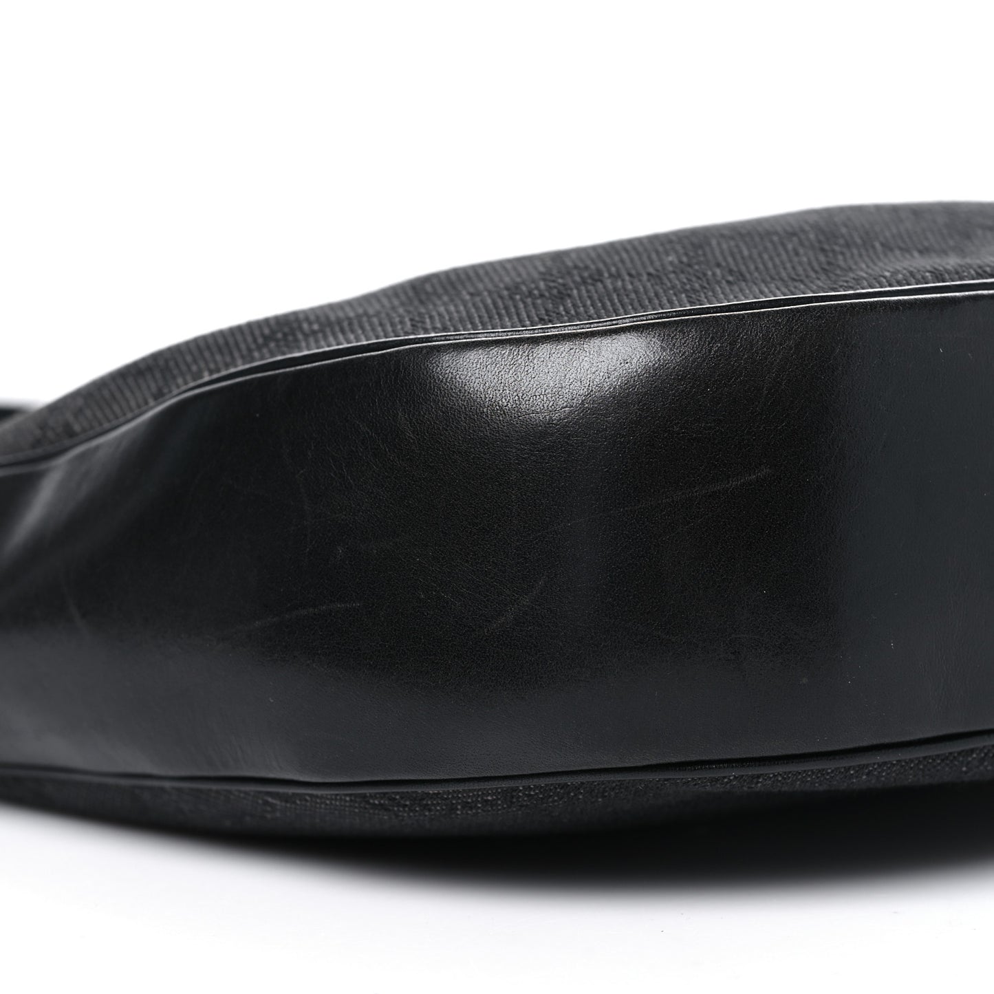 Denim Monogram Shoulder Bag Black