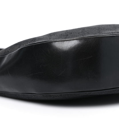 Gucci Denim Monogram Shoulder Bag Black 9 of 10