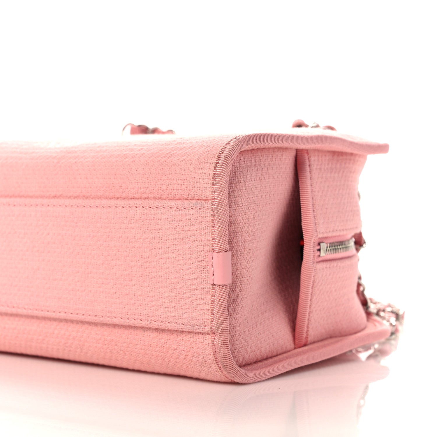 Chanel Canvas Deauville Small Bowling Bag Pink 9 of 9