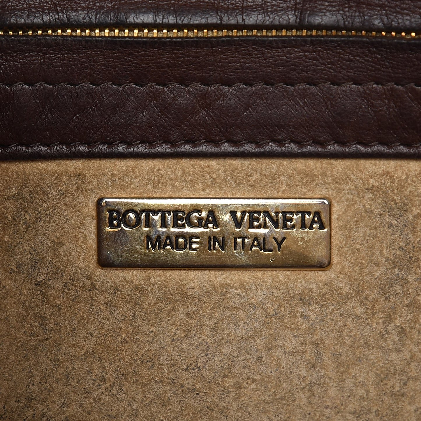 Nappa Intrecciato Crossbody Bag Brown
