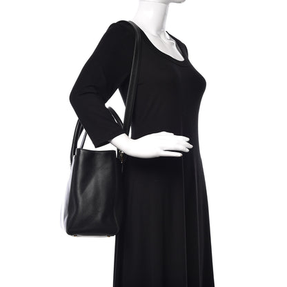 Chanel Calfskin Cerf Shopper Tote Black 2 of 11