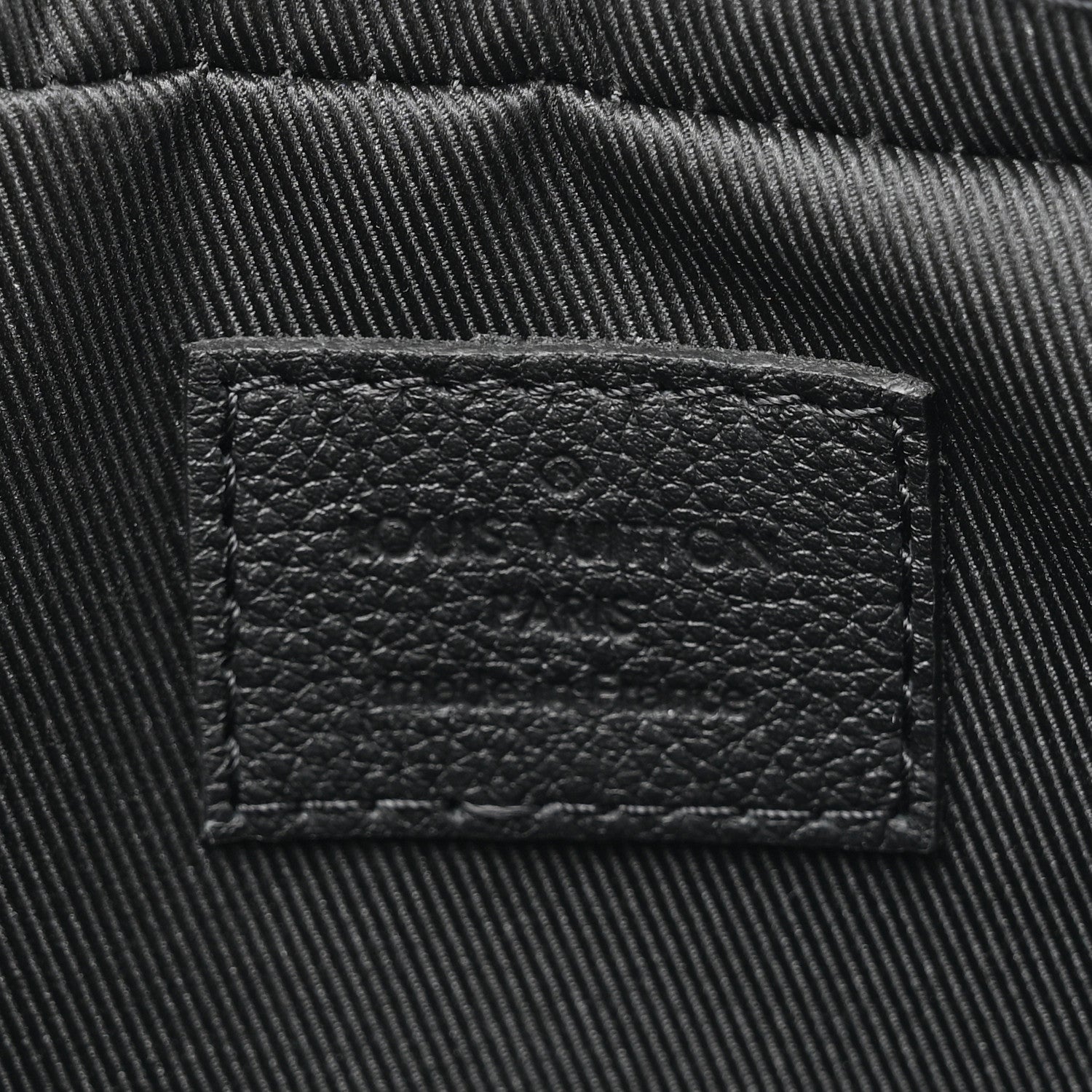 Louis Vuitton Calfskin Monogram Shadow Trio Messenger Black 7 of 13