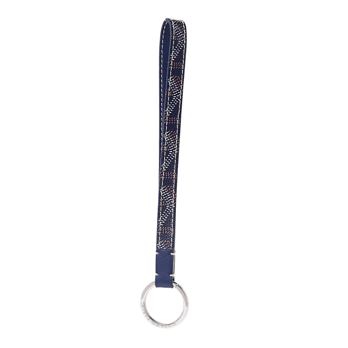 Goyardine Sesame Key Holder Navy