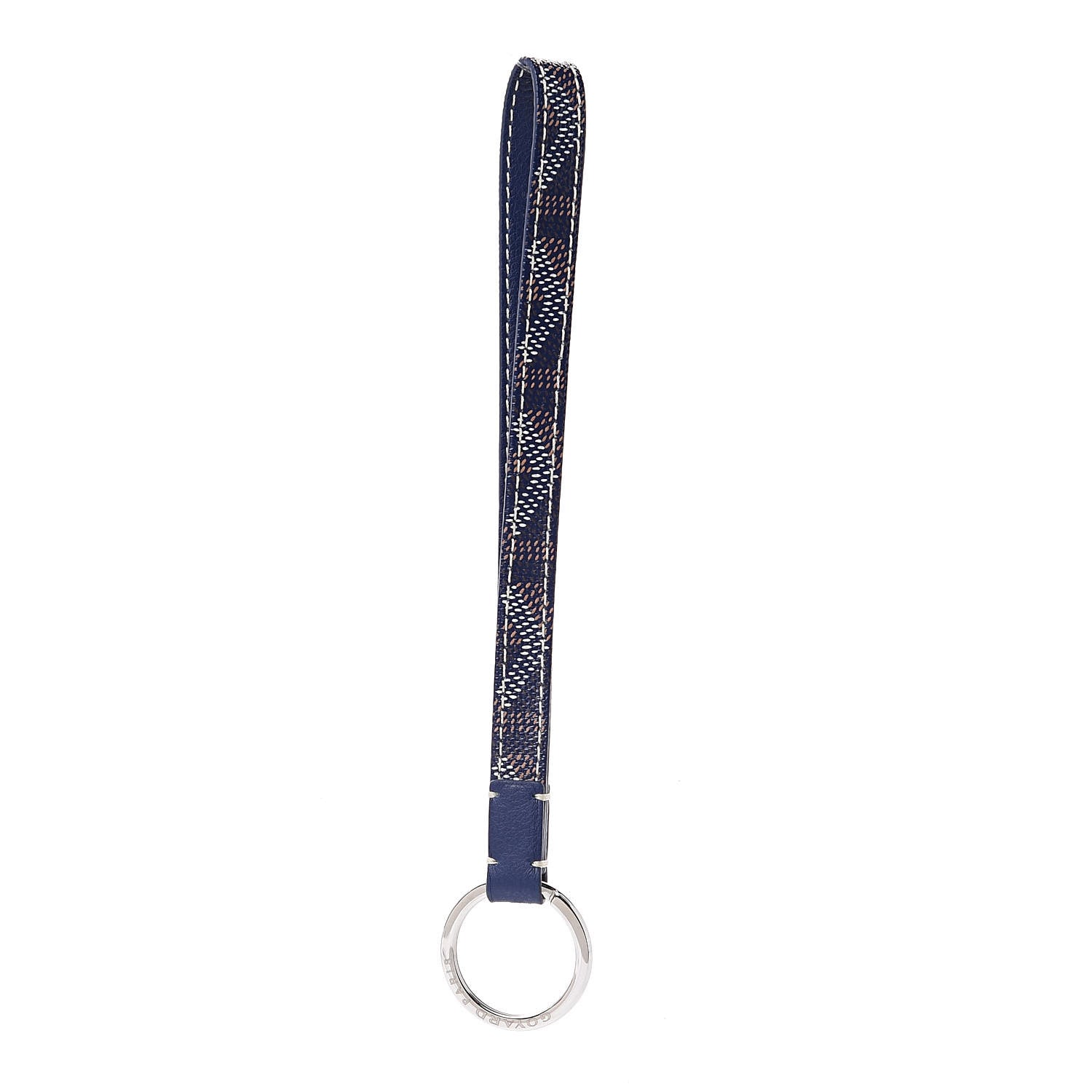 Goyard Goyardine Sesame Key Holder Navy 1 of 3