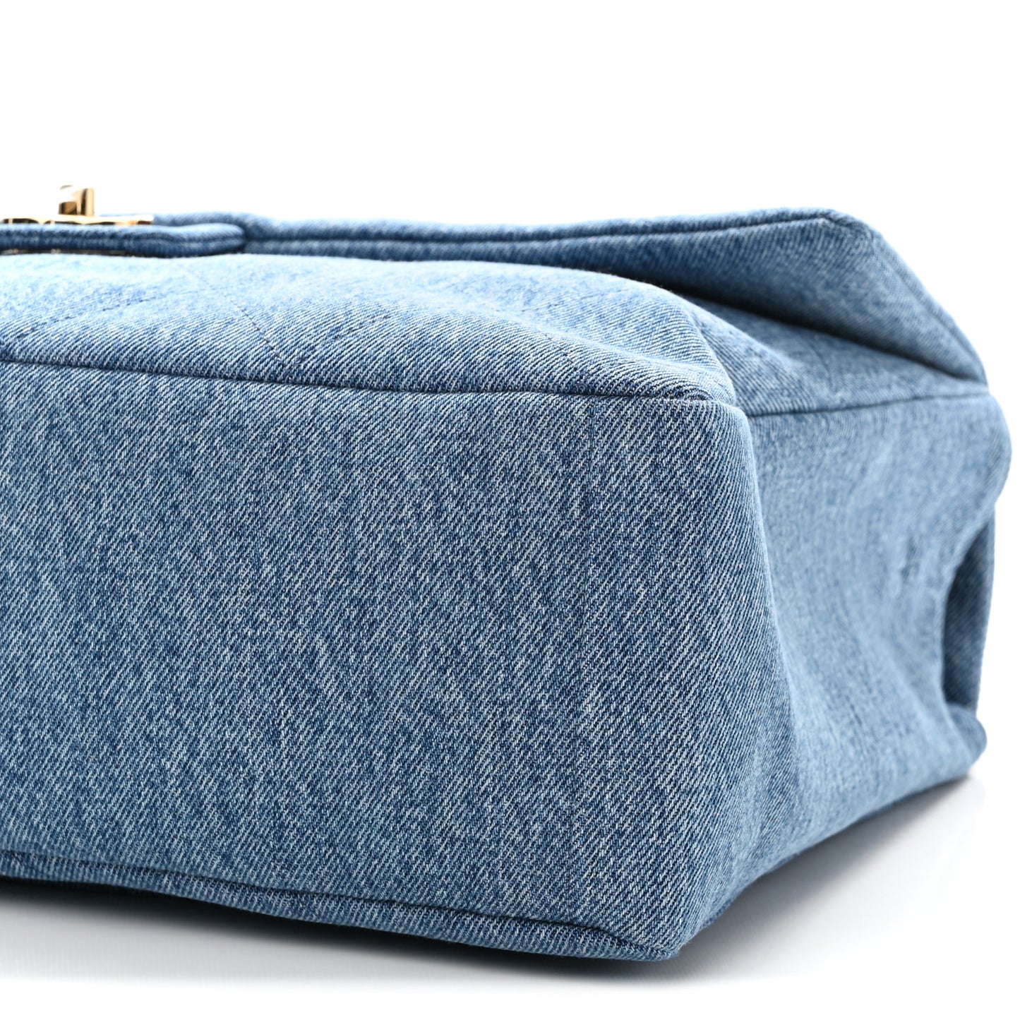 Denim Small Souplissimo Maxi Flap Blue