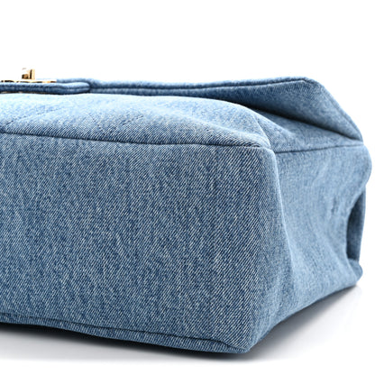 Chanel Denim Small Souplissimo Maxi Flap Blue 10 of 11