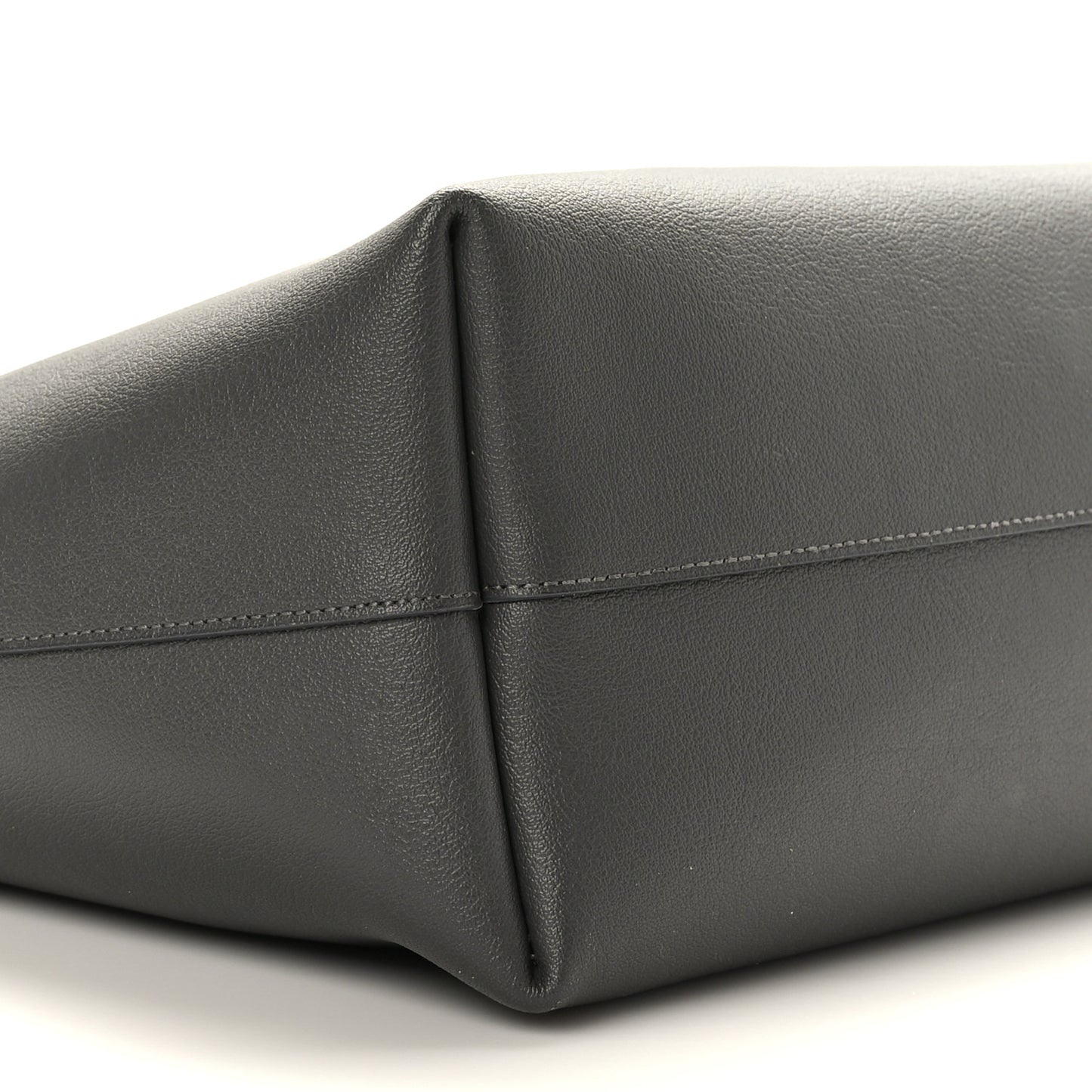 Calfskin Large Shopping Tote Asphalt