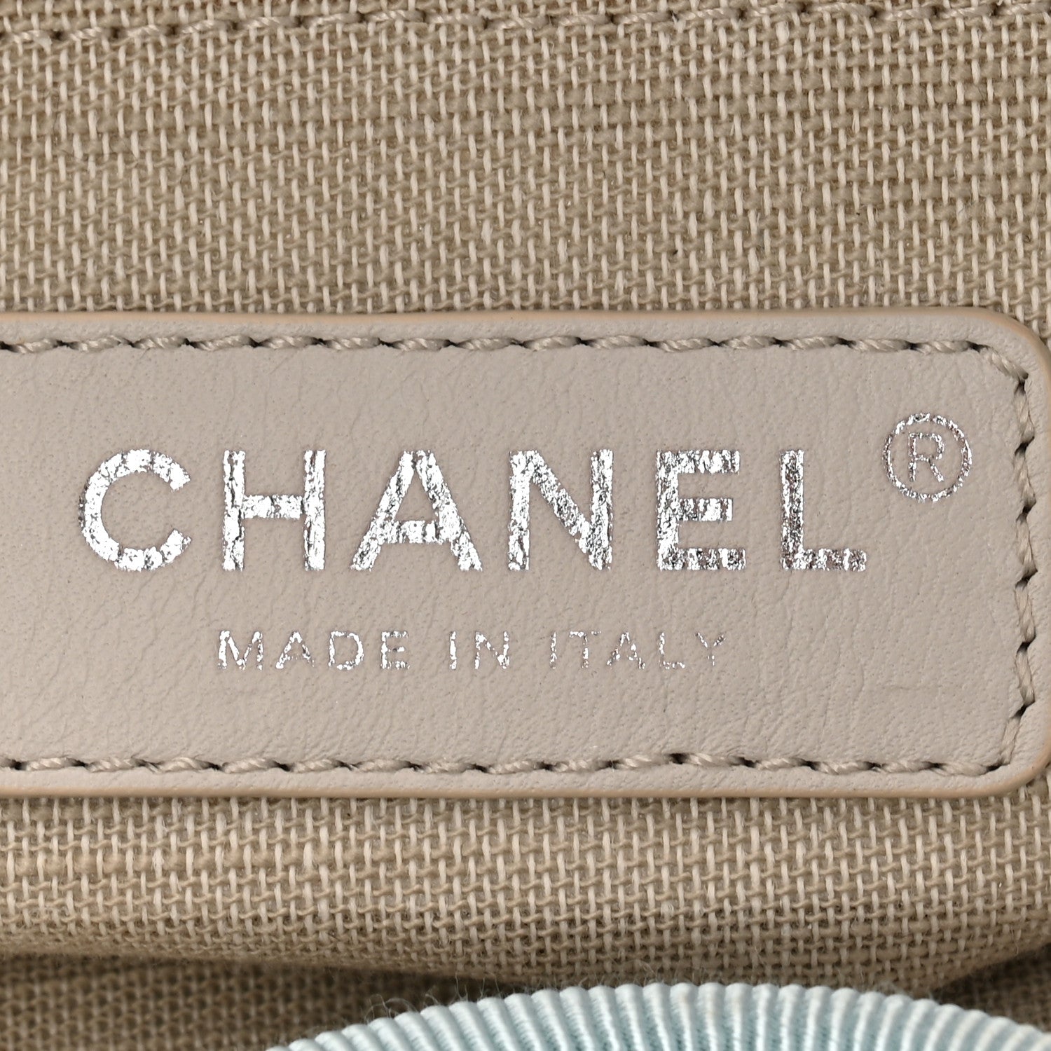 Chanel Mixed Fibers Small Deauville Tote Light Blue 7 of 11
