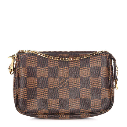 Louis Vuitton Damier Ebene Mini Pochette Accessories 1 of 11
