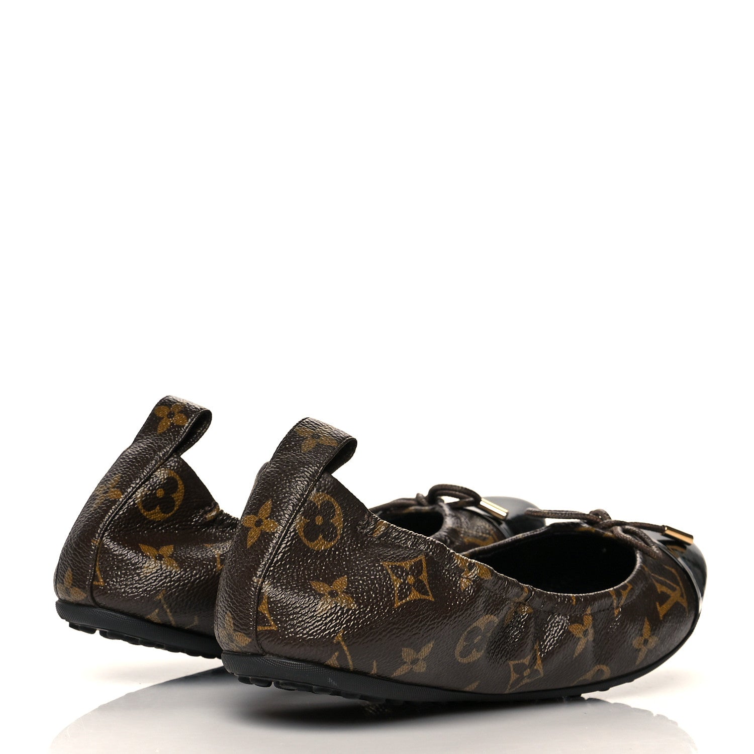 Louis Vuitton Monogram Flirty Ballerina Flats 40 Black 4 of 10