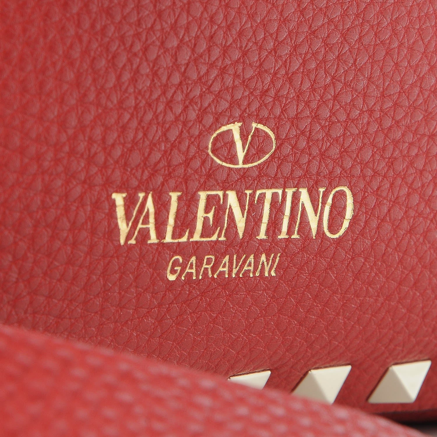 Valentino Garavani Pebbled Calfskin Small Rockstud Flip-Lock Messenger Bag Rosso 8 of 8