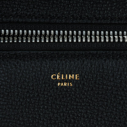 Celine Grained Calfskin Large Edge Shoulder Bag Black 9 of 9