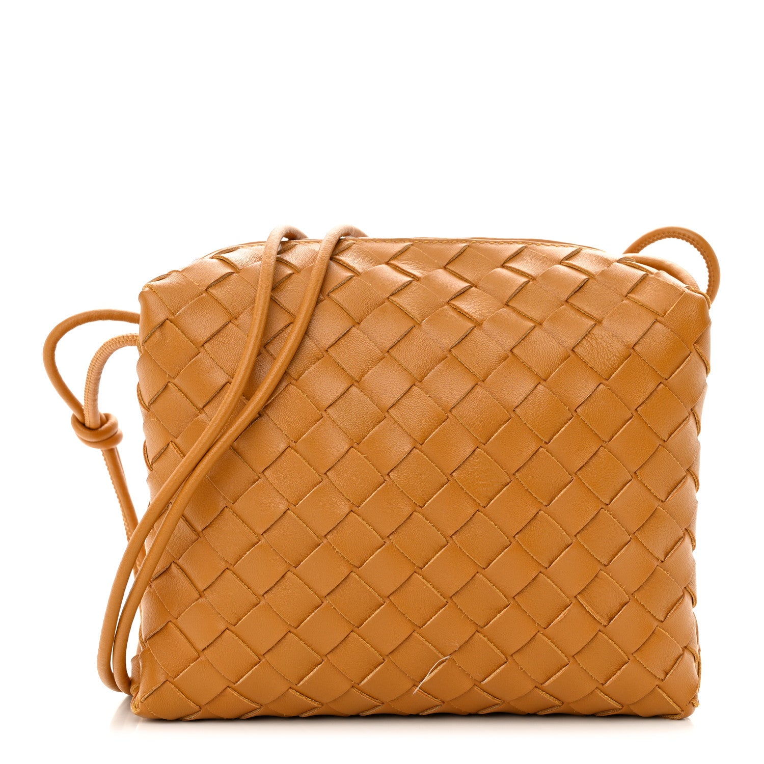 Bottega Veneta Nappa Intrecciato Small Loop Camera Bag Camel 1 of 10