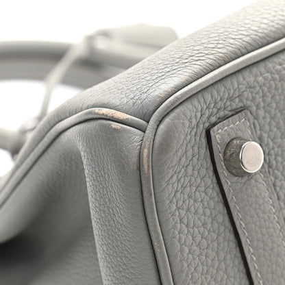 Hermes Togo Birkin 30 Gris Mouette 9 of 13