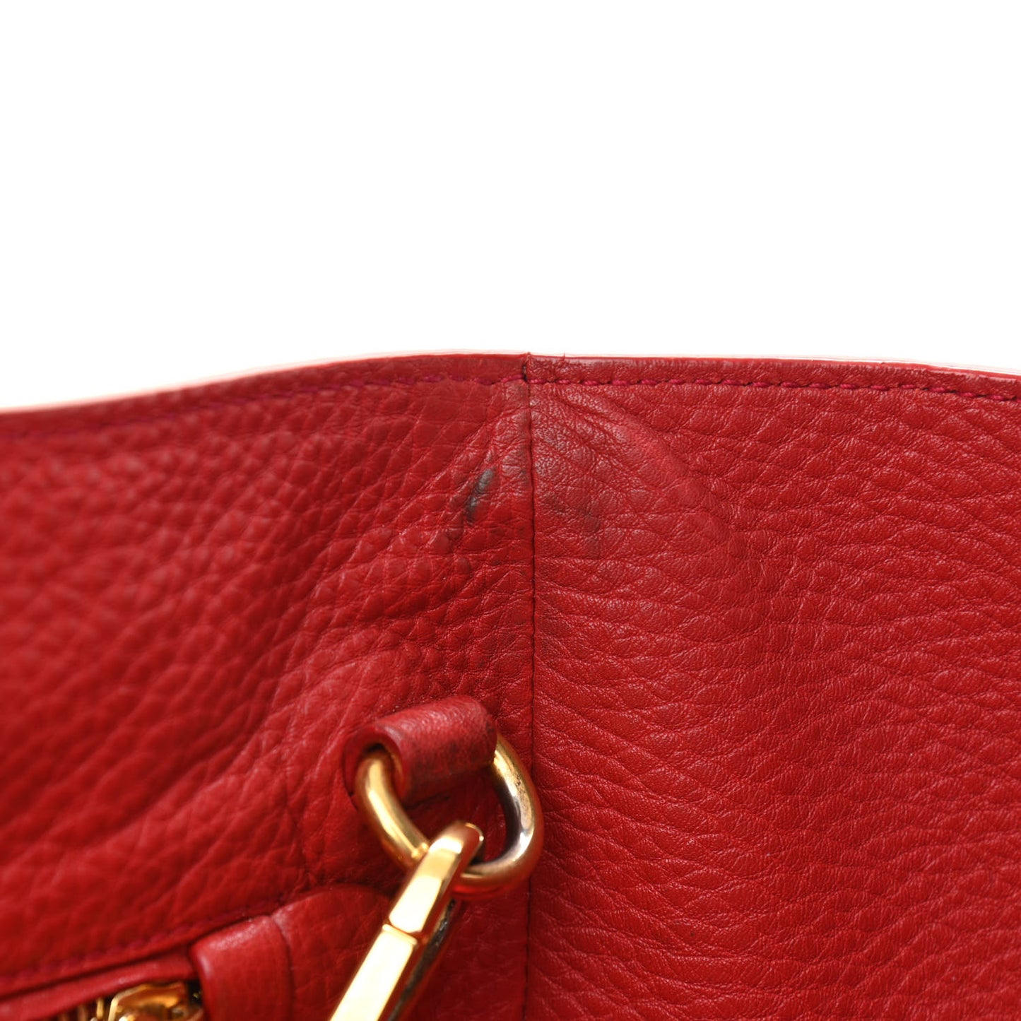 Vitello Daino Tote Rosso