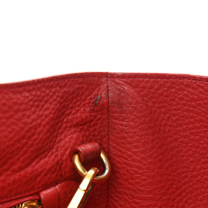 Prada Vitello Daino Tote Rosso 17 of 20