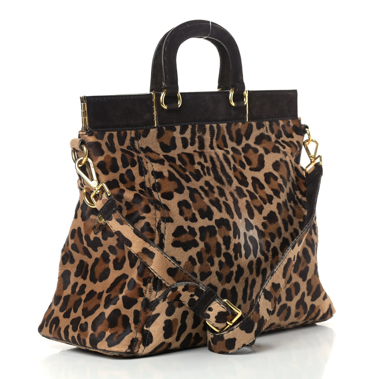 Cavallino Leopard Print Tote Sabbia Moro