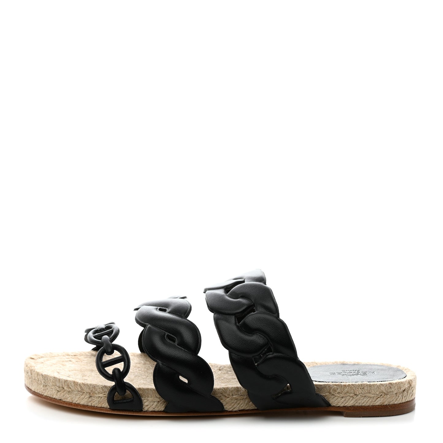Nappa Gwen Espadrille Sandals 37 Black