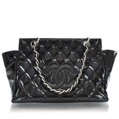 Chanel Patent Petit Timeless Tote PTT Black 1 of 9