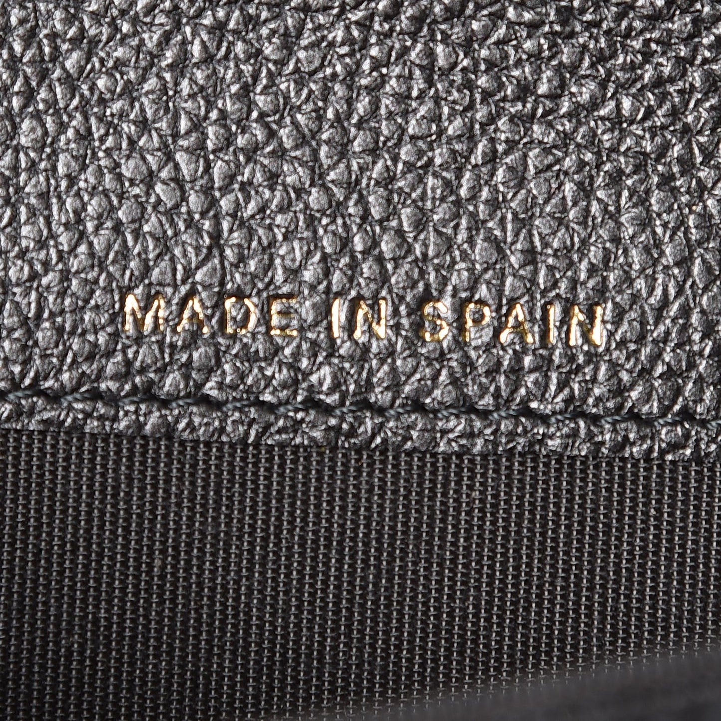 Metallic Calfskin Quilted Reissue Card Holder Wallet Grey