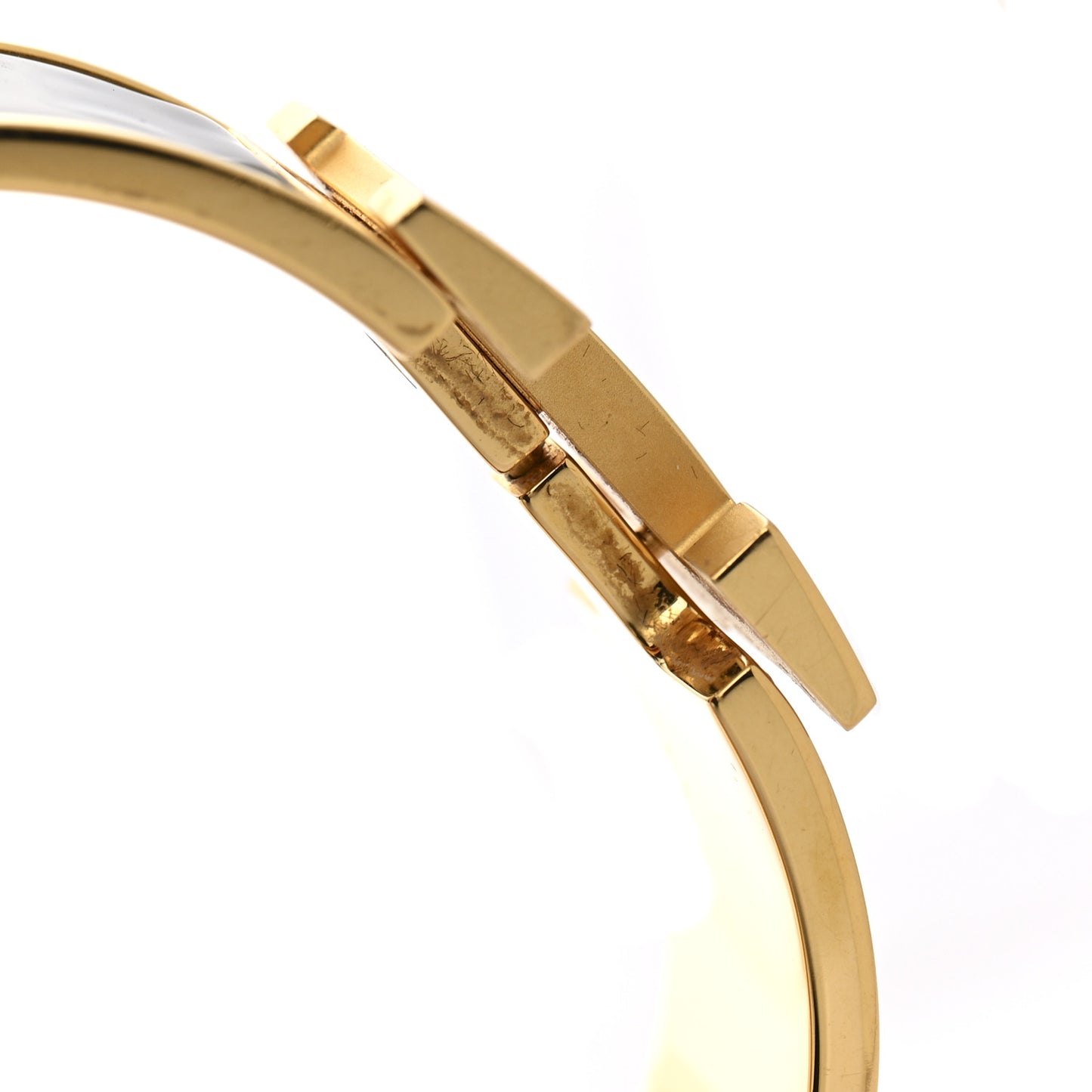 Enamel Wide Clic Clac H Bracelet GM Black