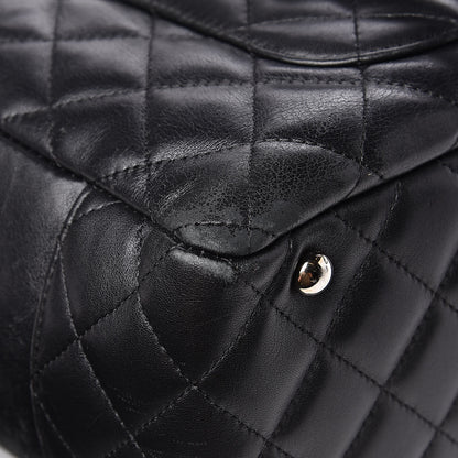 Chanel Calfskin Quilted Large Cambon Bowler Black White 11 of 13