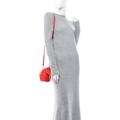 Loewe Calfskin Mini Elephant Crossbody Bag Scarlet Red 2 of 10