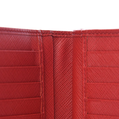 Prada Saffiano Compact Wallet Fuoco 10 of 11