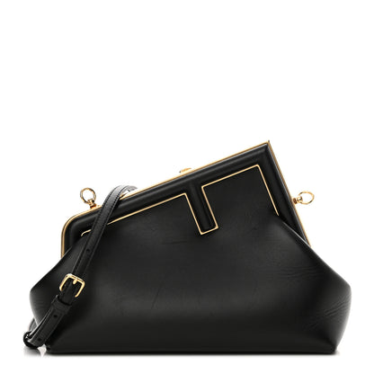 Fendi Shiny Nappa Small Fendi First Black 1 of 13