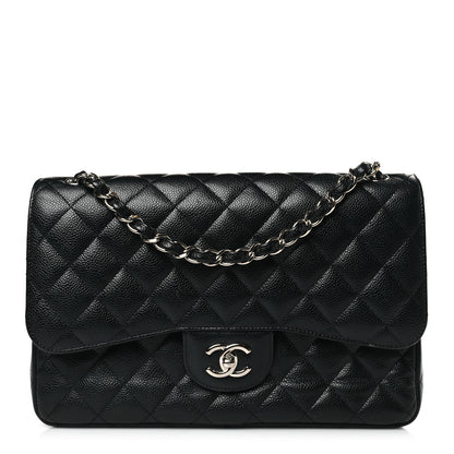 Chanel Caviar Quilted Jumbo Double Flap Black 1 of 13