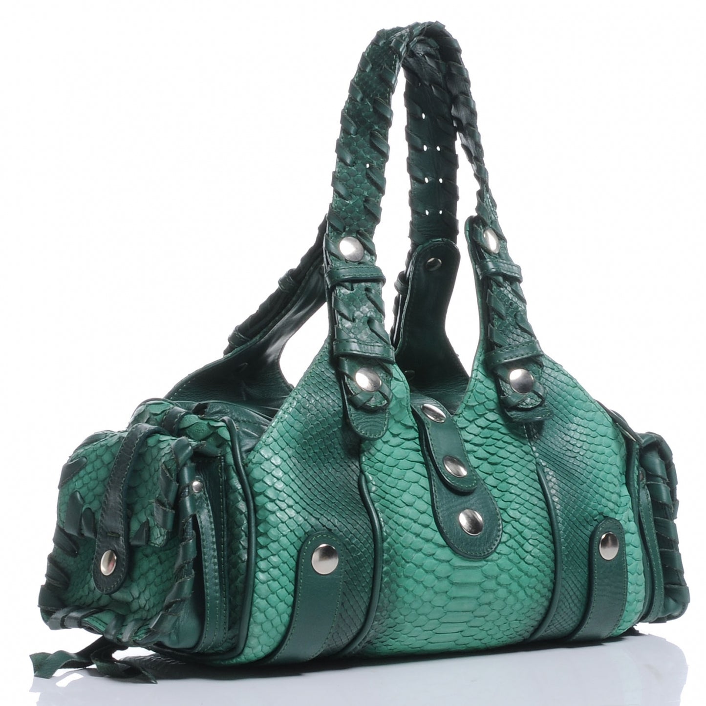 Python Silverado Shoulder Bag Emerald