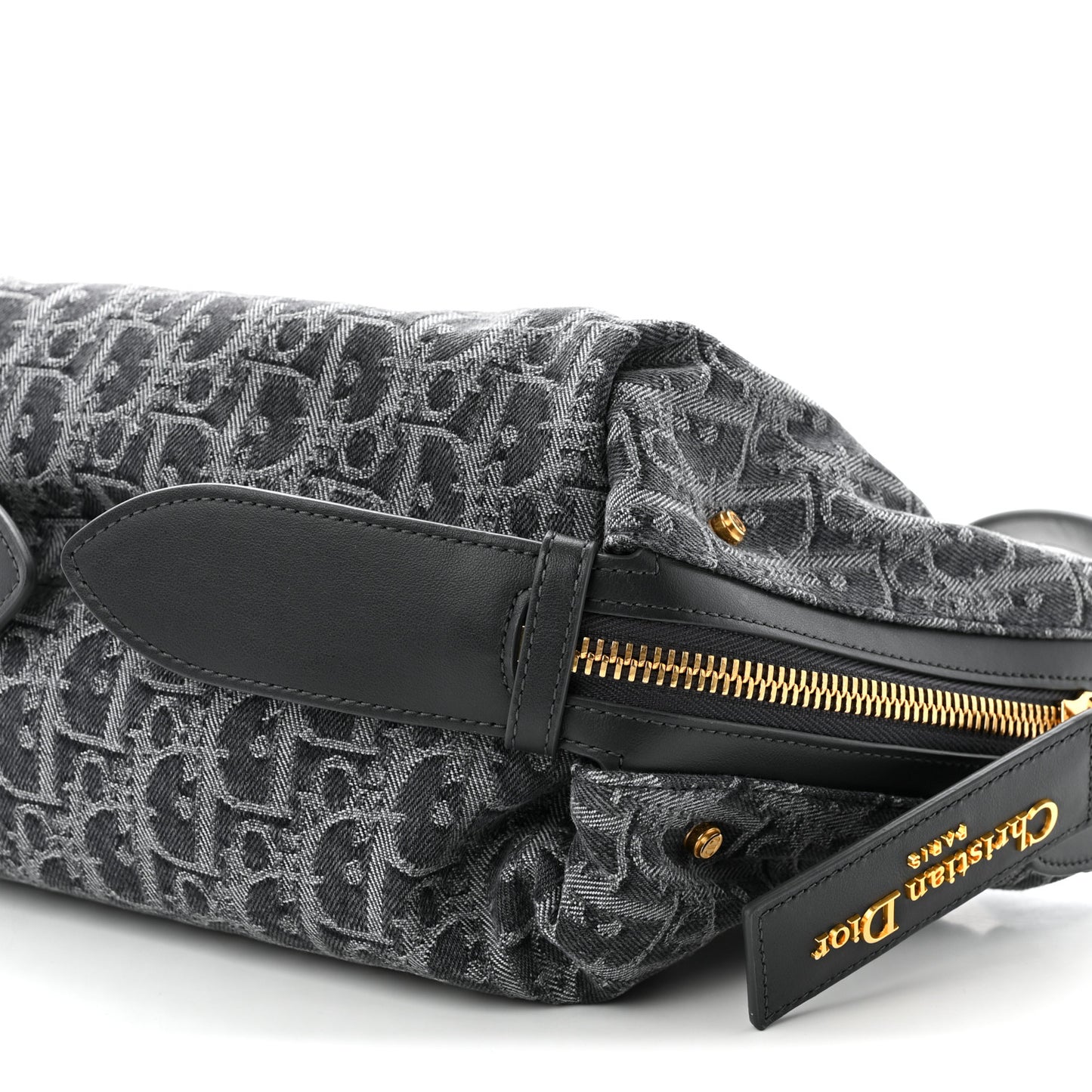 Oblique Denim Small D-Journey Bag Grey