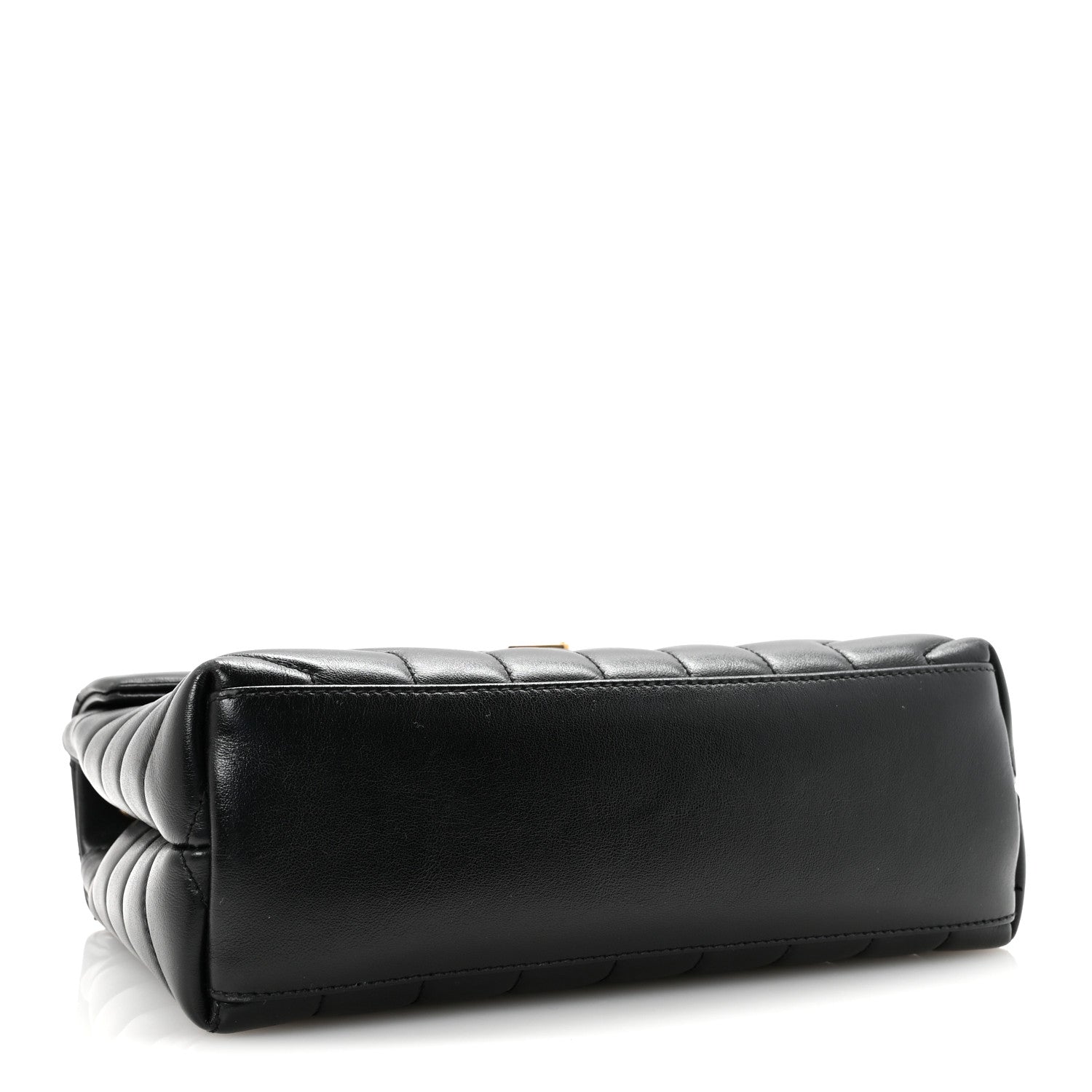 Saint Laurent Calfskin Y Quilted Monogram Small Loulou Chain Satchel Black 4 of 10