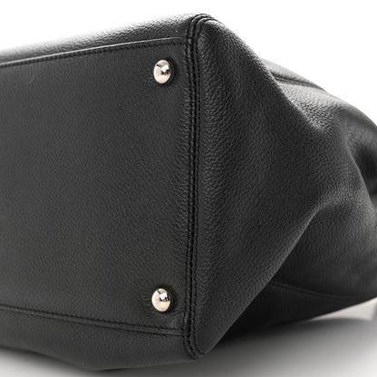 Chanel Calfskin Cerf Executive Shopper Tote Black 10 of 11
