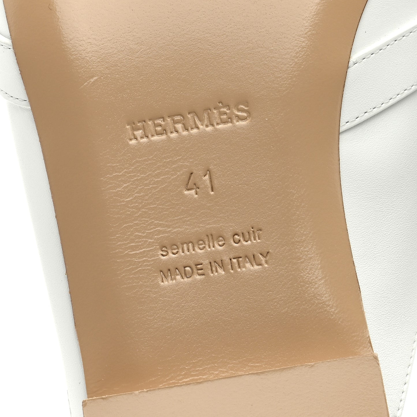 Calfskin Oz Mules 41 White