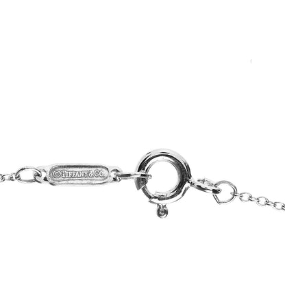 Tiffany Sterling Silver Diamond Atlas Pendant Necklace 6 of 7