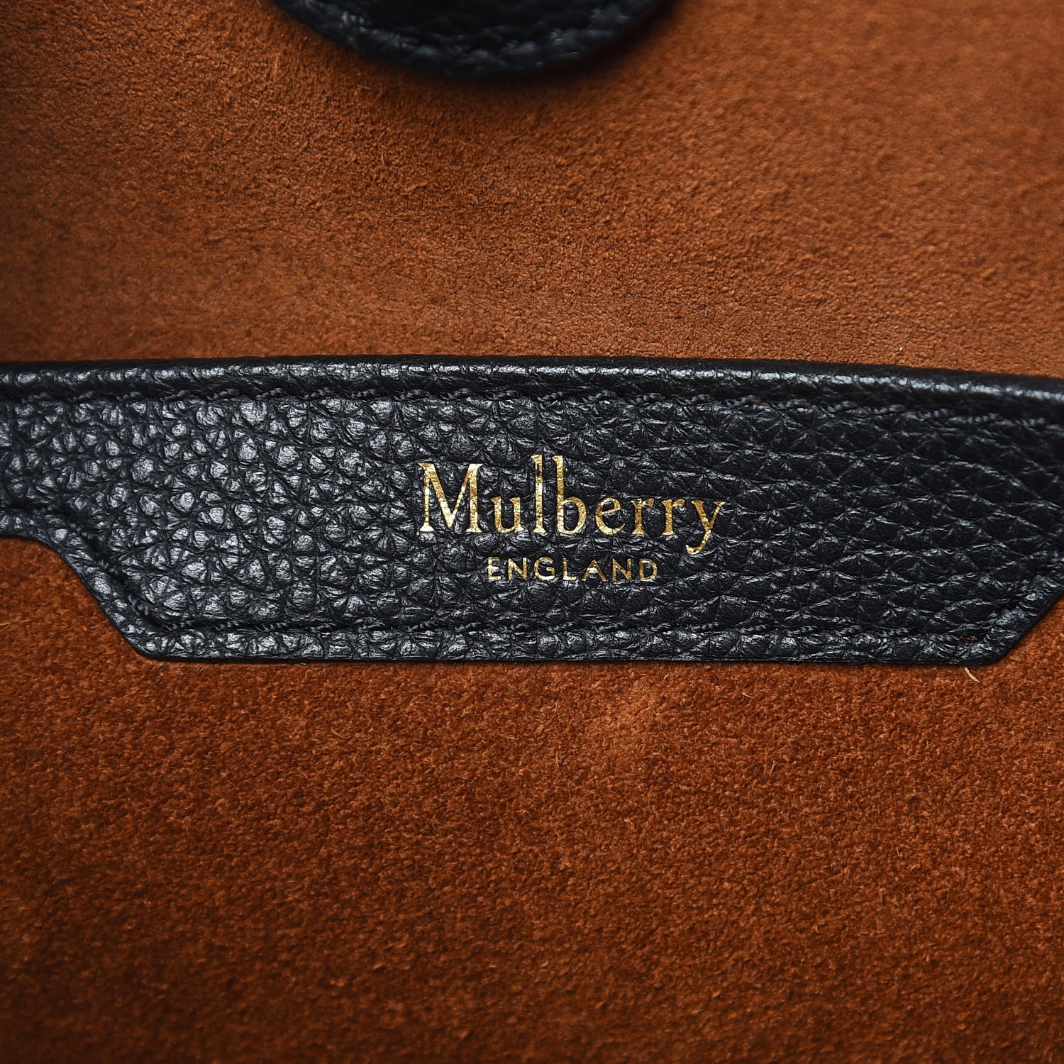 Mulberry Small Classic Grain Bayswater Tote Black 6 of 9