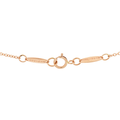 Tiffany 18K Rose Gold Diamond .15ctw Elsa Peretti Diamonds by the Yard Five Station Necklace 3 of 3
