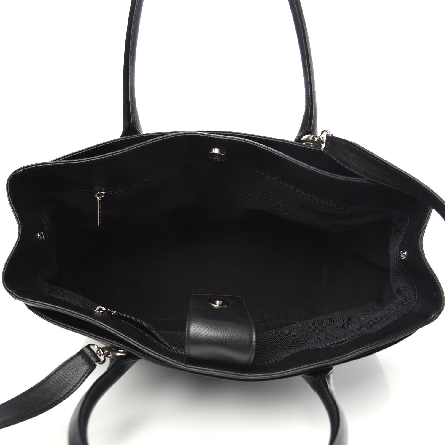 Chanel Calfskin Cerf Executive Shopper Tote Black 6 of 15