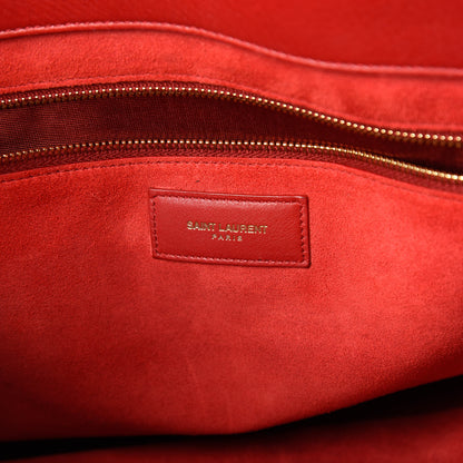 Saint Laurent Calfskin Large Sac de Jour Carryall Rouge Orient 8 of 10