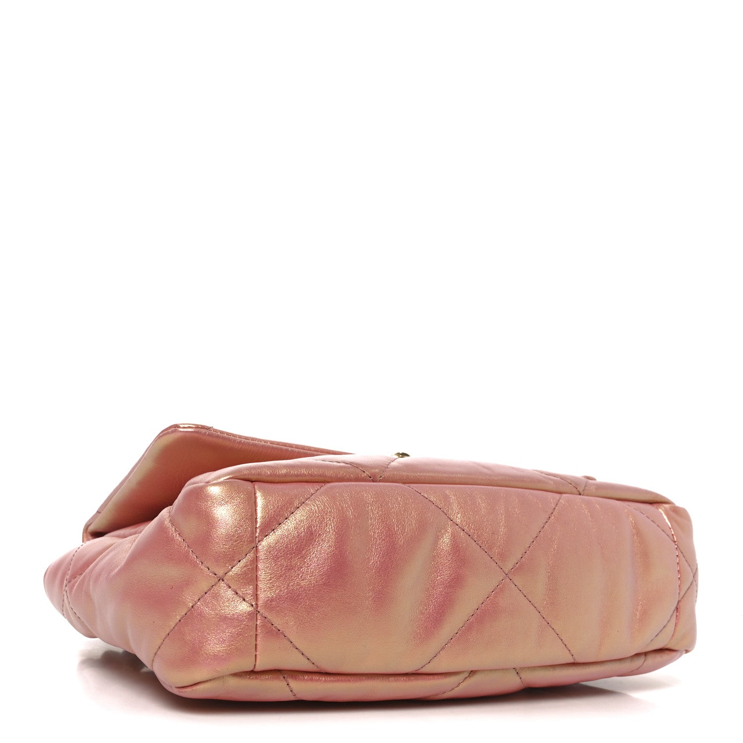 Chanel Iridescent Calfskin Quilted Medium Chanel 19 Flap Pink 4 of 10
